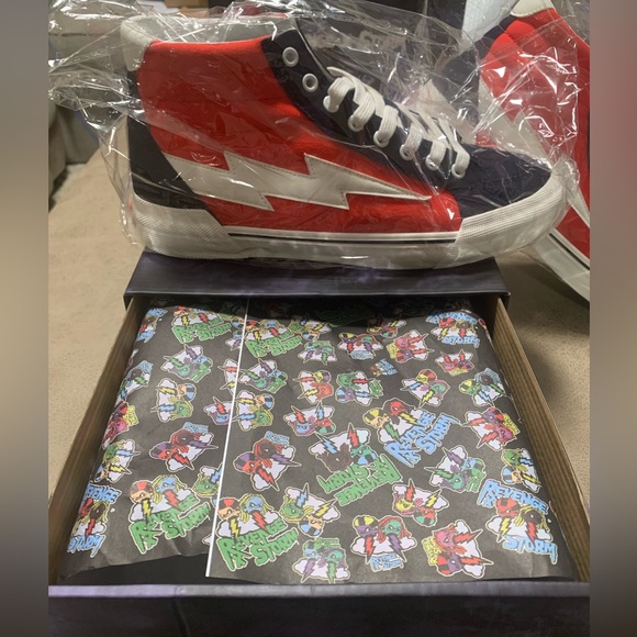 Revenge X Storm High Top Sneakers Red/Dark Navy - Men’s size 10 - NWB - Picture 3 of 8